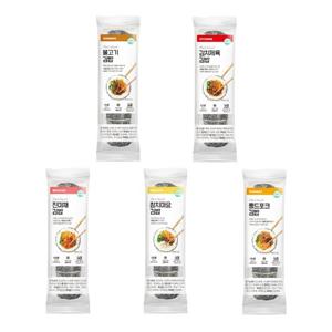 Fresh 간편식 식물성 냉동김밥 혼합세트 (불고기+김치제육+진미채+참치마요+풀드포크) x각1개씩