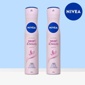 [니베아 공식] 니베아 데오드란트 스프레이 펄 뷰티 200ml 2개