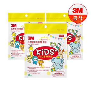 [3M]키즈 일회용 치실 38개입 x 3개