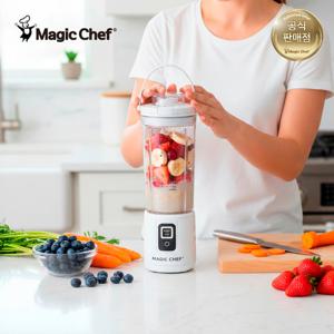 매직쉐프 무선 미니 믹서기 MBL-P450_W 화이트 소형 블렌더 휴대용 믹서기 텀블러 사무실 블랜더