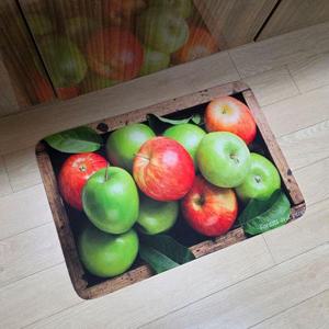 [셀럽하우스]풍수 WZKJ3852 사과 규조토발매트 현관 욕실 베란다60x40