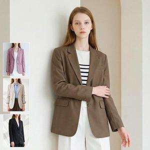 [로코엘라]지나 내추럴 프렌치린넨 100 여성 린넨 자켓