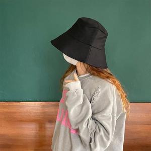 롱버킷햇 여성 코튼 챙 모자 벙거지 버킷햇