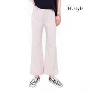 H스타일(KM)메모리팬츠/빅사이즈/나팔바지/밴딩팬츠/슬랙스/일자/여름