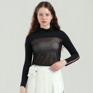 [지니골프]여름골프웨어 여성골프이너웨어 바디망사 폴라티셔츠