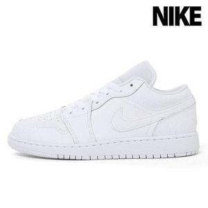 [나이키 슈즈]BG 스니커즈 에어 조던 1 로우 트리플화이트 553560-130