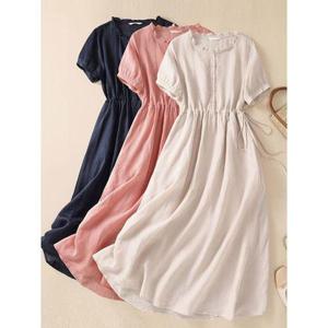 [넬리]리지 린넨 롱 원피스_NB2OP031