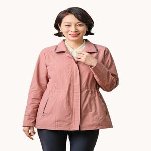 [마담엘레강스][마담엘레강스] 모스트 체크배색 트렌치 자켓 K241JK09_핑크