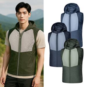 콜핑 남성 여름 메쉬 후드 경량 등산 조끼 KSC713SV4M