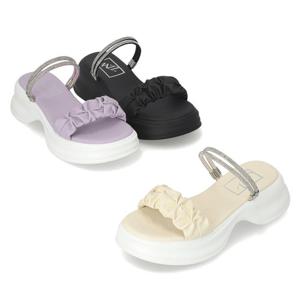[정상가 159,000원] 엘칸토 여성 소프트 링클 몰드 샌들 5.5cm LCWW09M526