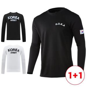 유니미스 로카 밀리터리 스판 쿨링 긴팔티 1+1