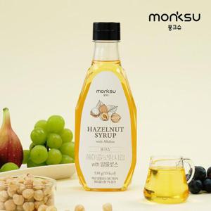 [몽크슈] 무설탕 저당 헤이즐넛향 알룰로스 커피시럽 530g