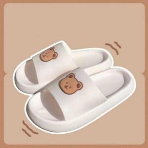 곰돌이 휴양지 슬리퍼 여성 캐릭터 실내화 WFGR2I0