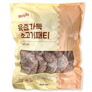 [선진FS] 육즙가득 소고기패티 1.1kg(110g×10개입) 햄버거 버거