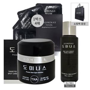 도미나스 크림 시즌6 트라넥산삼 태극제약 50g 1개+토닝에센스1개+마스크팩1박스+쇼핑백