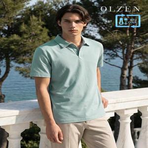 [올젠]럭스 쿨 카라 티셔츠 (ZAE2TT1901)