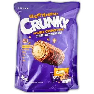 [코스트코] 롯데 크런키 더블 크런치바 미니 855g 초콜릿 과자