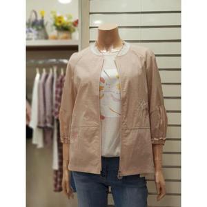 [지센]지센 세이브존01 여성 니트포인트 자수 숏 점퍼 LCCAN424_LP (35832136)