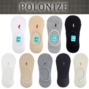 폴로나이즈 남여 무지 면실리콘 덧신