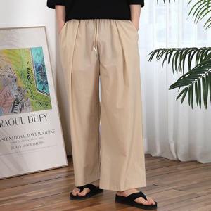 남자 바스락 나일론 냉장고바지 여름 통바지