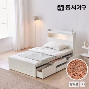 동서가구 온결 황토볼 온열 2단 4서랍 아쿠아텍스 수납 흙침대 SS DF926974