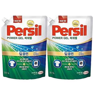 헨켈 퍼실 persil 세탁세제 - 파워젤 2.1L 리필X2개 (일반/드럼겸용) 얼룩제거
