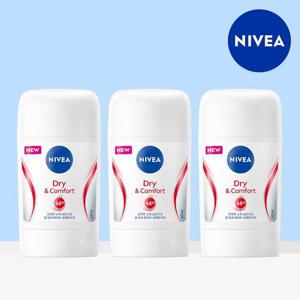 [니베아 공식] 니베아 데오드란트 스틱 드라이 앤 콤포트 50ml 3개