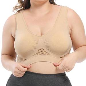 빅사이즈 브라렛 노와이어 와이드끈 셔링 편한 속옷 WAC8C04