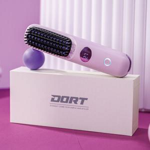 도르트 무선 브러쉬 빗 고데기 충전식 헤어볼륨 스트레이트 휴대용 여행용