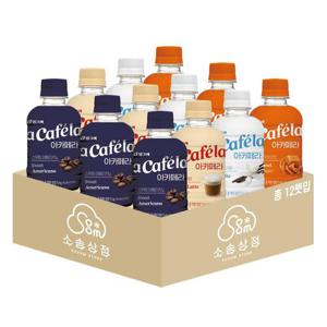아카페라 240ml 혼합 12펫 (스위트아메리카노+카페라떼+바닐라라떼+카라멜마끼아또 각 3펫)