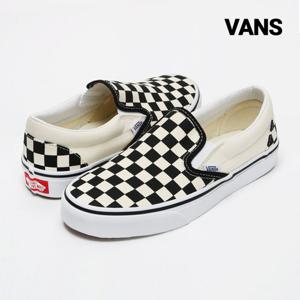 반스 운동화 코어클래식 체커보드 슬립온 화이트 VN000EYEBWW