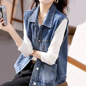 [무드무드] 세렌드 포켓 데님 베스트