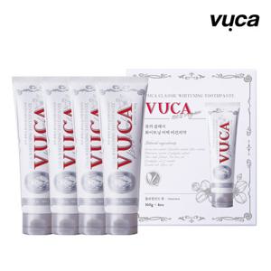 뷰카 클래식 화이트닝 미백 치약 플로럴 민트 160g 4개