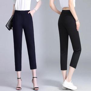 [힙제이]쿨링아이스 8부 슬랙스 8부바지 여성 여름바지