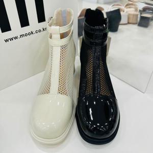 [무크]여성 여름 메쉬 앵클부츠 5cm굽  2color