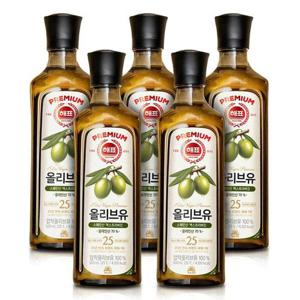 [해표]해표 압착 올리브유 500ml x 5개 / 엑스트라버진 올리브오일
