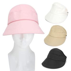 미콘 여성 보닛 무지 썬캡 자외선차단 마스크걸이모자 WFFL1VQ