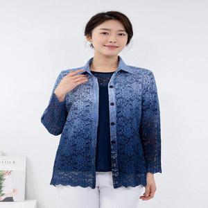 [모슬린]엄마옷 그라데이션 가디건 세트 613FGH672 마담/중년여성/빅사이즈/50대/60대