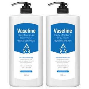 ♥1+1♥ 바세린 pH 5.5 약산성 대용량 바디워시 1000ml 2개 / 샤워젤 바디클렌저