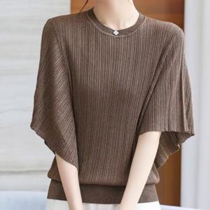 [휴드] 엑시스 플리츠 루즈핏 반팔 티셔츠_240415_SE05