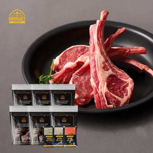 [고메프리미엄] 프렌치랙 양갈비 6팩 세트(호주산 250g*6팩+시즈닝3종*2세트)