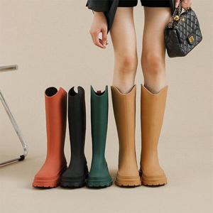 [포유매트]포유 여성 하이튜브 미끄럼방지 키높이 레인부츠 롱부츠 방한부츠 장화