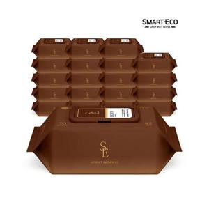 [스마트에코]써밋 브라운 82평량 70매 20팩 캡형 아기물티슈