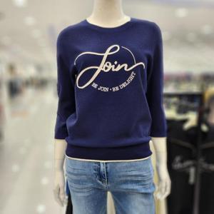 [조이너스]여성 브랜드 25신상 라운드 니트 티셔츠JAFU3WSL 100_US