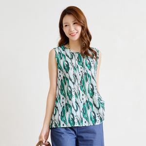 [엘클로] 여성 여름 인견 나시 블라우스(패턴)