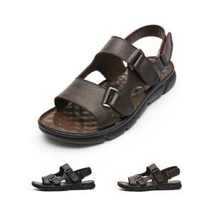 [정상가 129,000원] 엘칸토 남성 소가죽 벨크로 샌들 2.5cm LCMW81M326