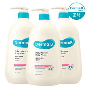 [더마비] 데일리 모이스처 (대용량) 바디워시 (프레쉬피치) 880ml 1+1+1 (+바디워시30ml)