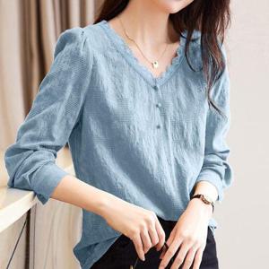 [블랙퀸]레이스카라블라우스 blk001105