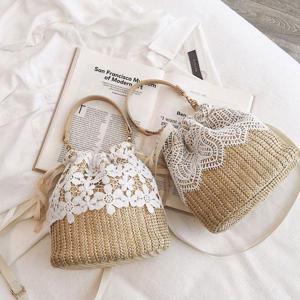 크로스숄더백 레이스 밀짚 복조리 크로스백 버킷백 숄더백 토트백 여자여름가방 HWC61BC3