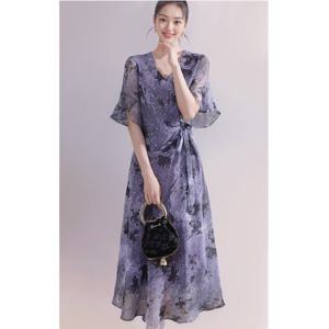 [비니브] 크로니건 쉬폰랩 원피스